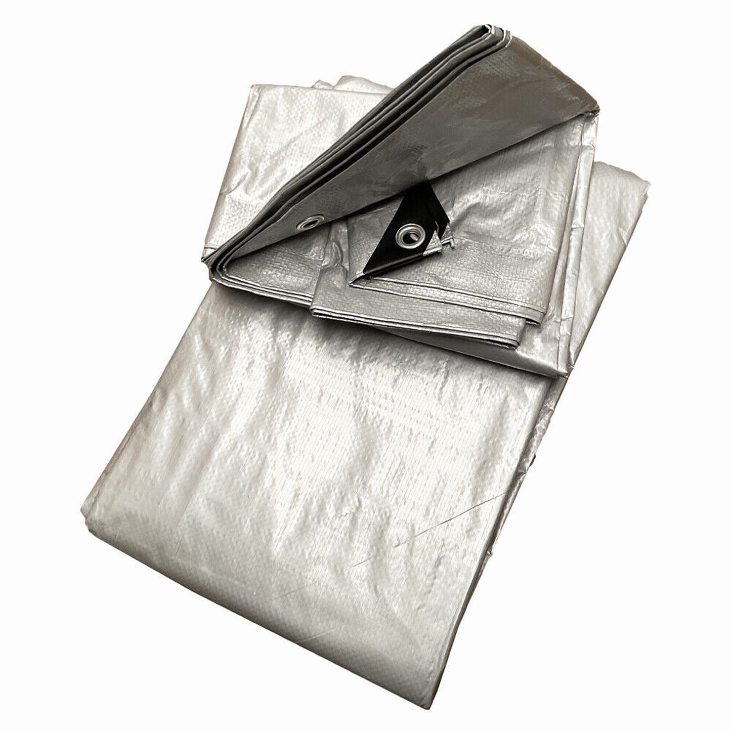Silver Heavy Duty Weatherproof Tarpaulin Ideal Camping Shelter