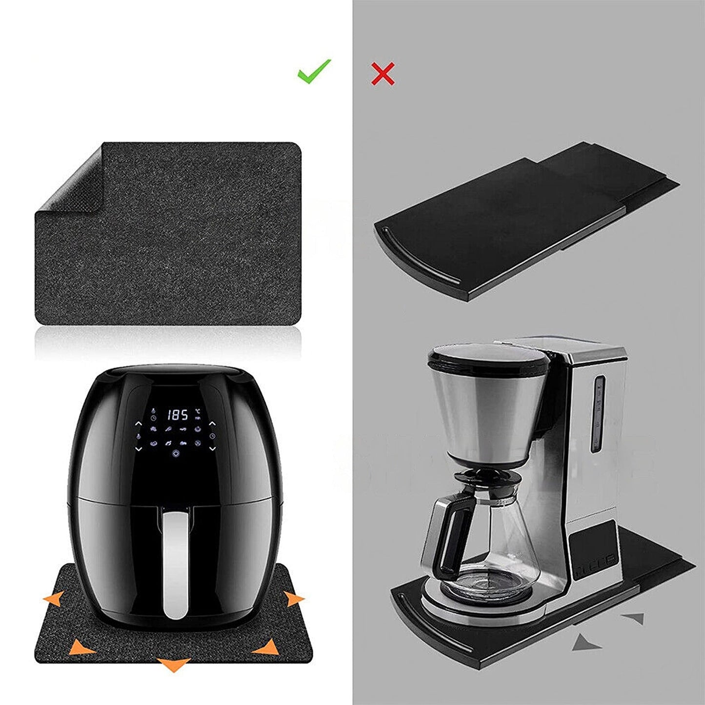 Non-Slip Mat for Air Fryer Heat Resistant Countertop Protector