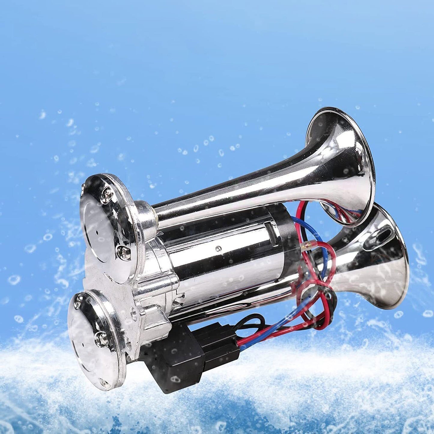 Loud Dual Trumpet 12V Air Horn with Compressor for Car and Truck