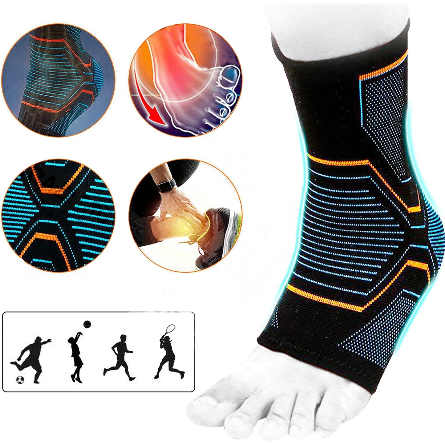 Arch Support Ankle Brace for Plantar Fasciitis and Swelling Reduction