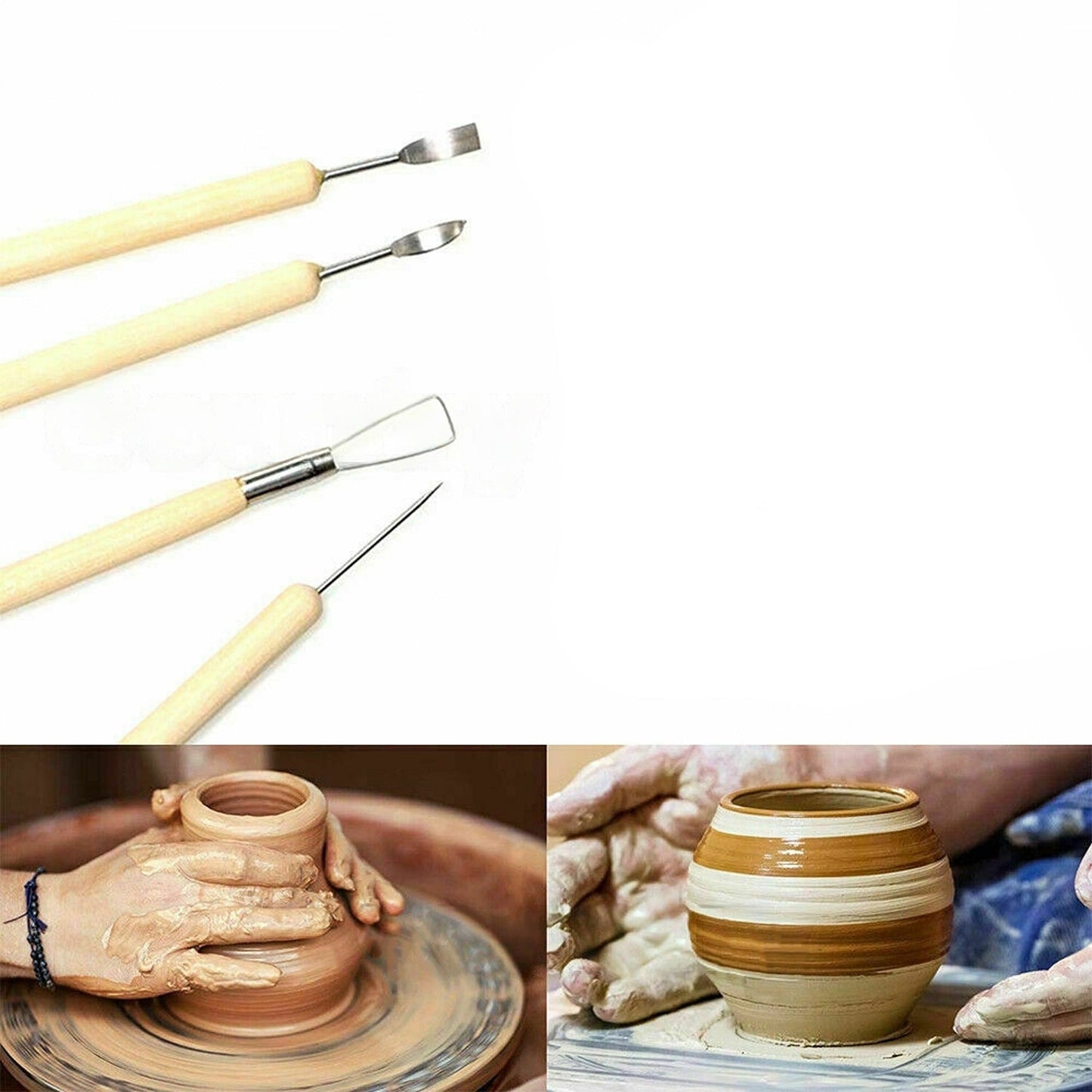 11pcs Pottery Sculpture Tools Clay Carving Set DIY Polymer