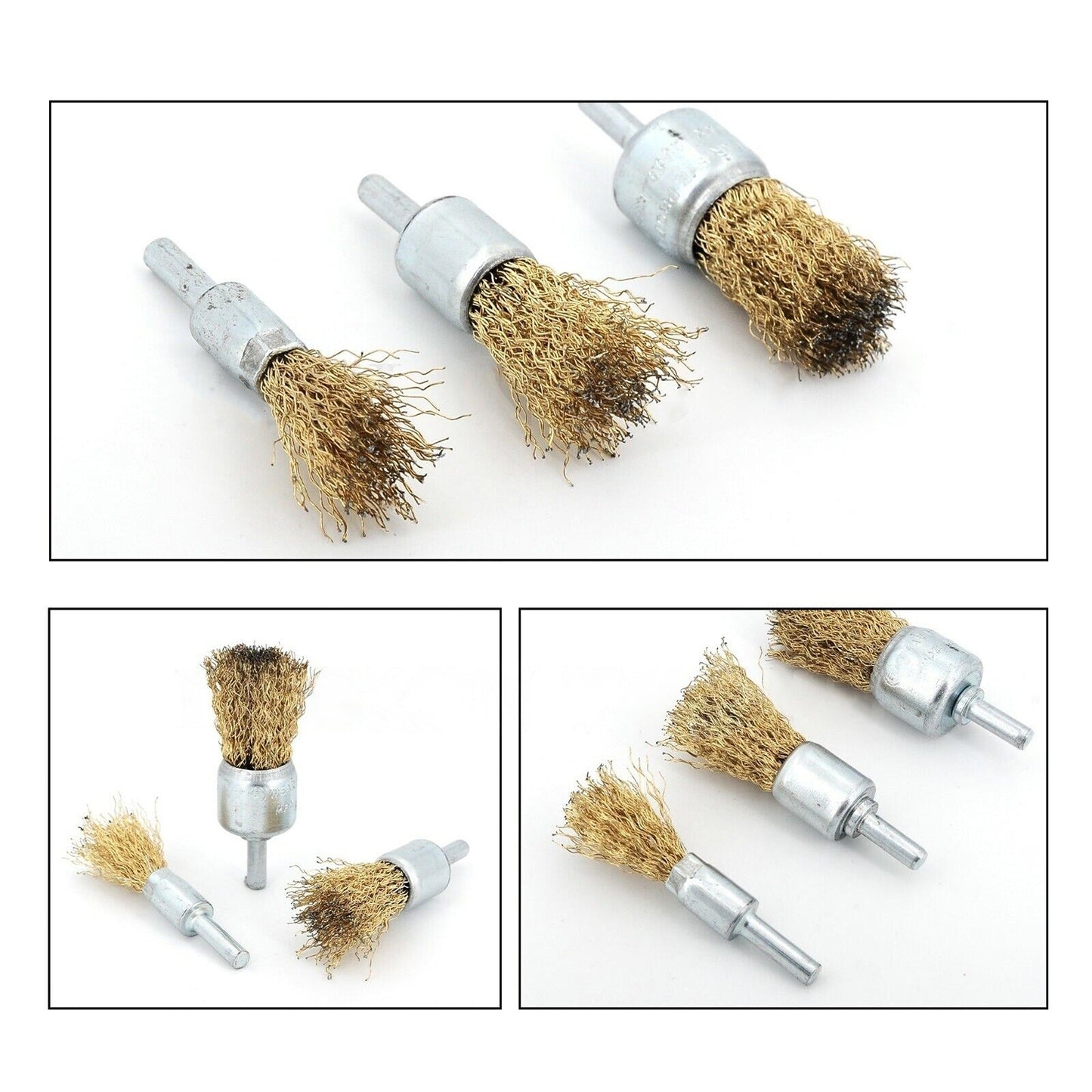 End Brushes Wheel Wire Brush Cup for Rotary Shank Grinder Tools
