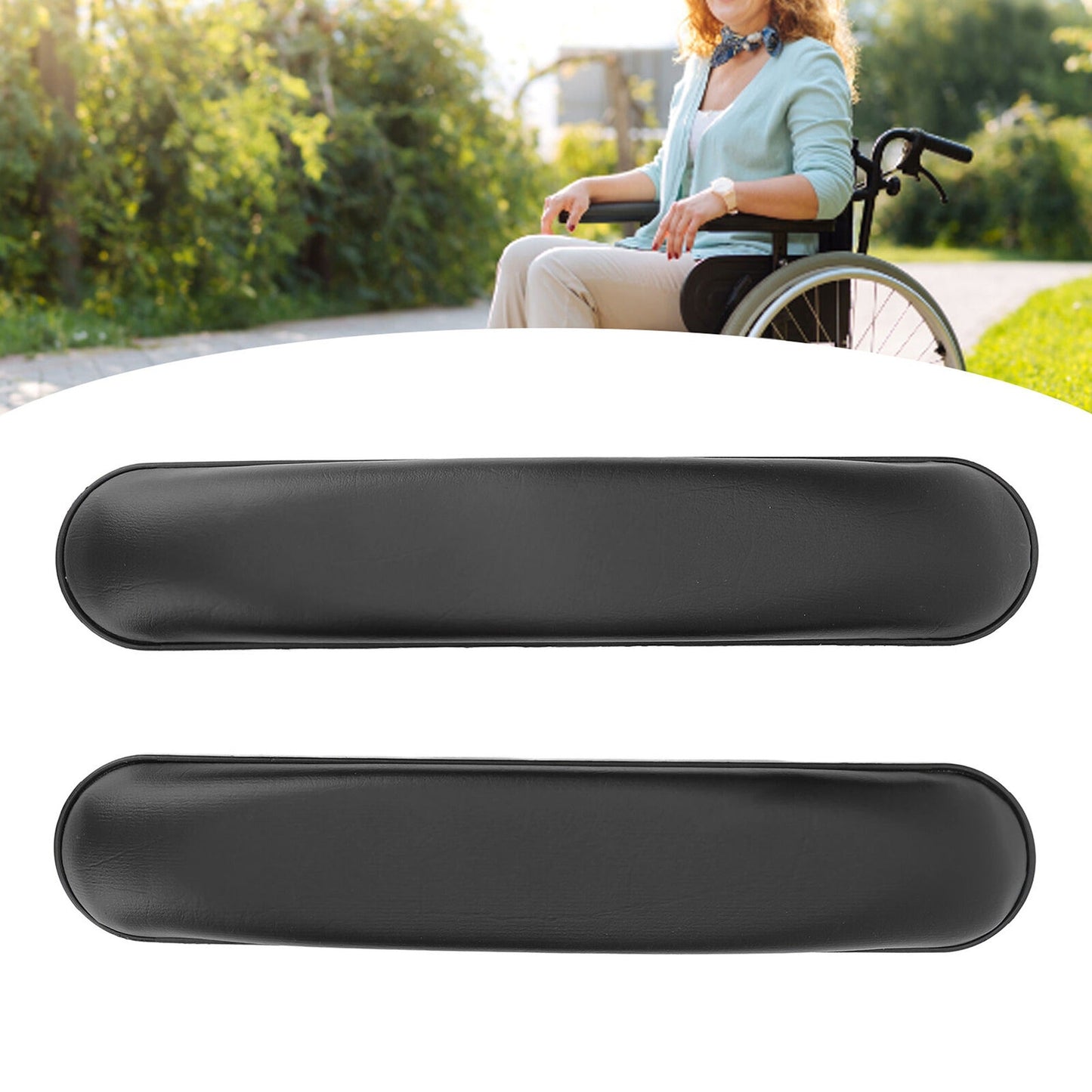 2pcs Waterproof Universal Wheelchair Arm Pad Replacement 2pcs
