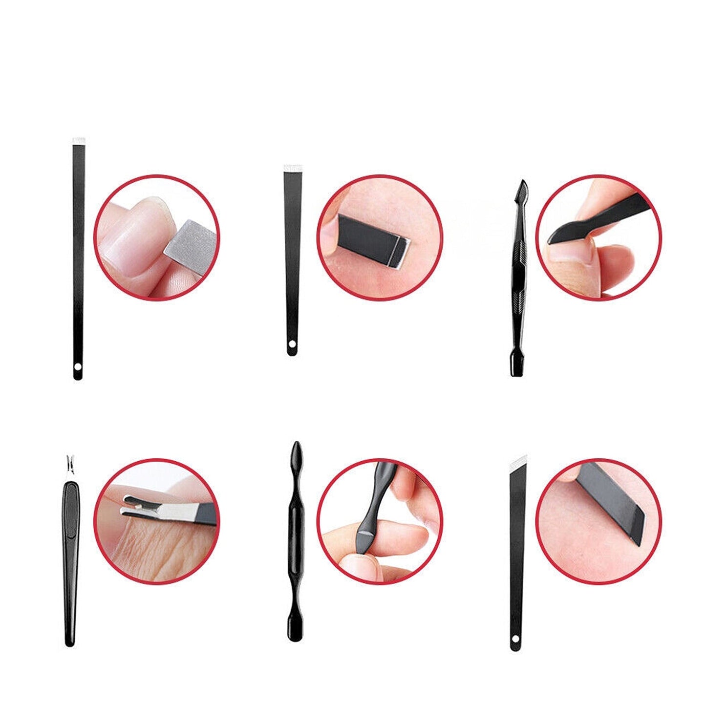 Complete Pedicure Manicure Set 24pcs Stainless Steel Grooming Kit