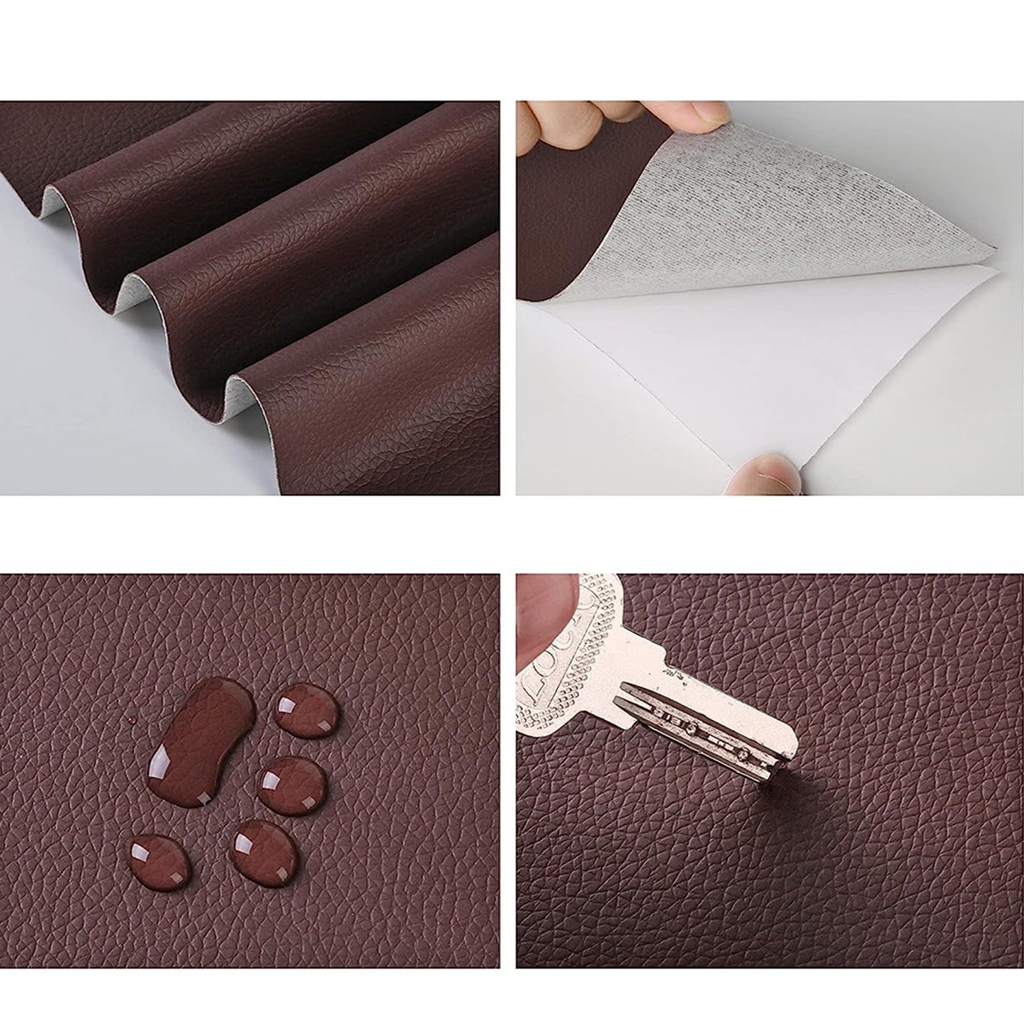 Brown Leather Couch Repair Kit Self Adhesive Renovation Stickers
