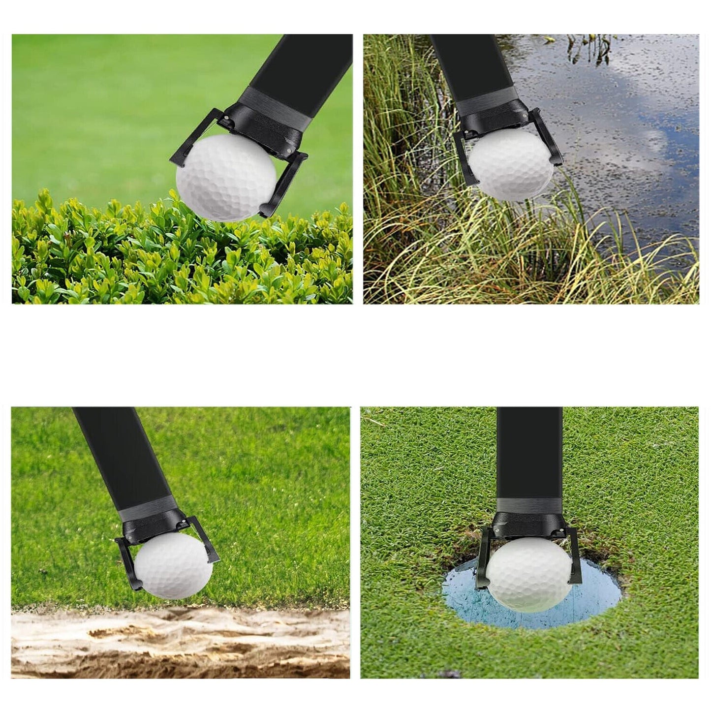 2pcs Golf Ball Retrieval Tool Back Saver Putt Retriever for Putter Grip