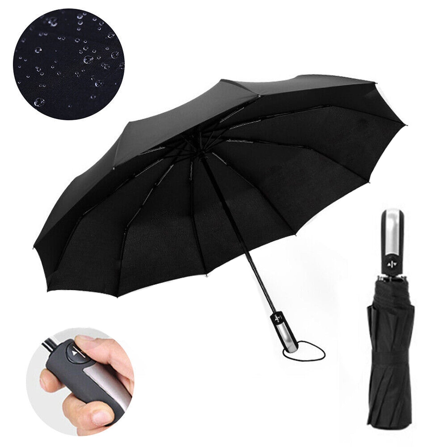 Compact Automatic Umbrella Windproof Auto Open Close Folding