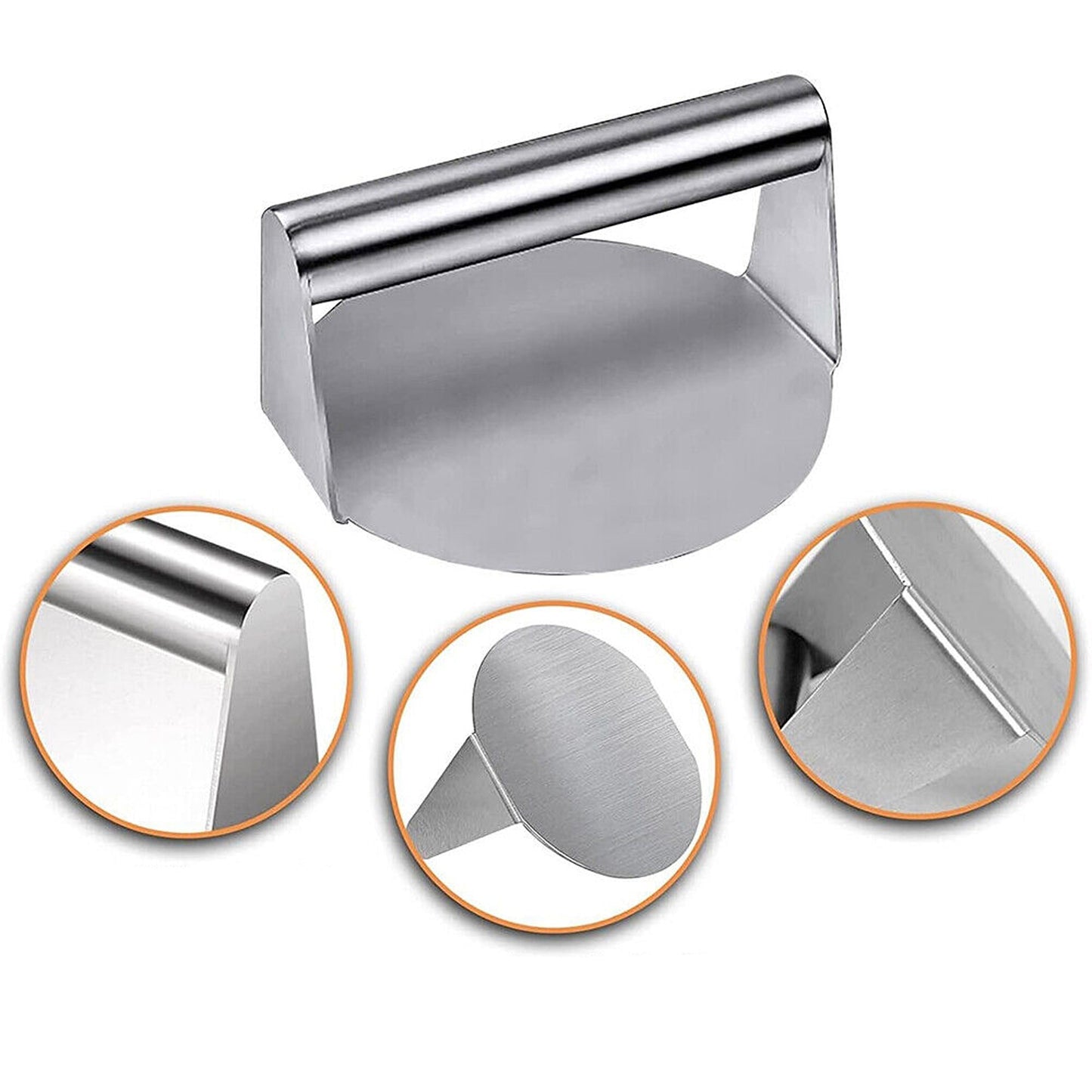 No-Rust Burger Press for Steak and Hamburger Griddle BBQ Accessory