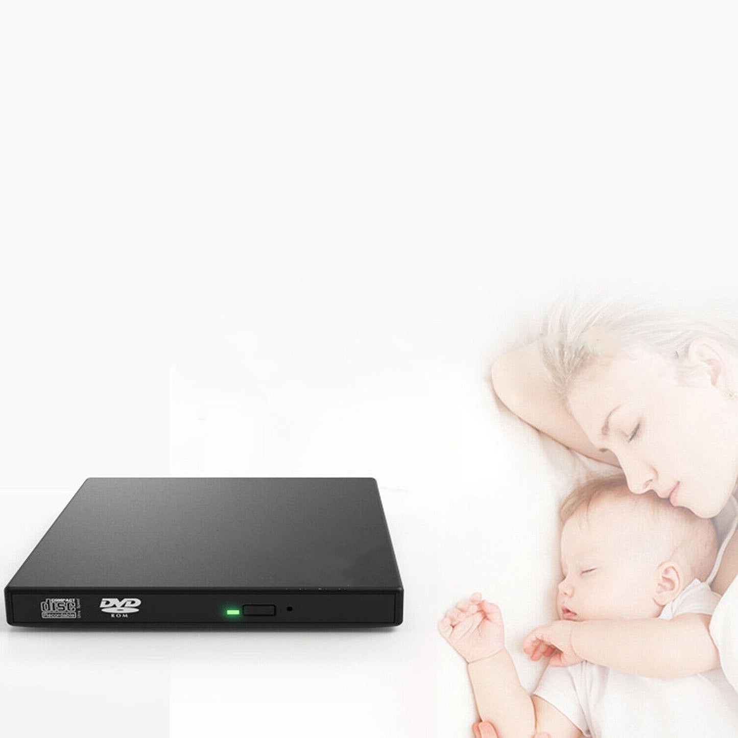 External USB Drive Portable CD RW DVD ROM Burner and Reader