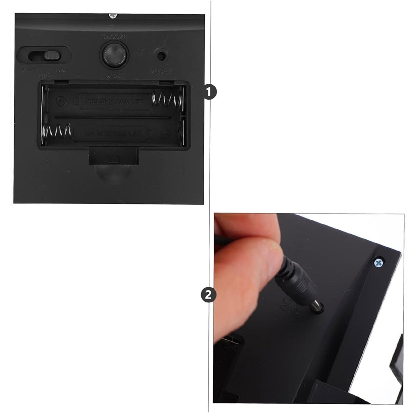 Digital LED Clock with Desk Display Modern Temperature Alarm