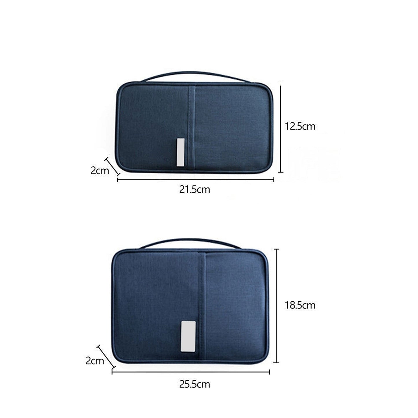 Black RFID Travel Passport Wallet Waterproof Document Holder