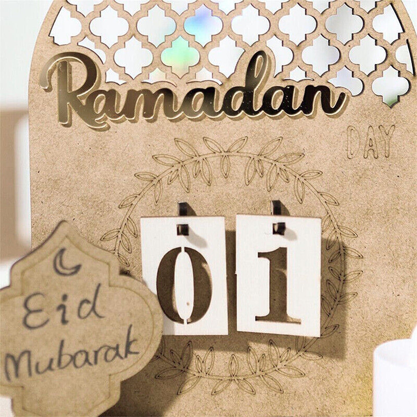 DIY Wooden Countdown Calendar for Eid Ramadan Party