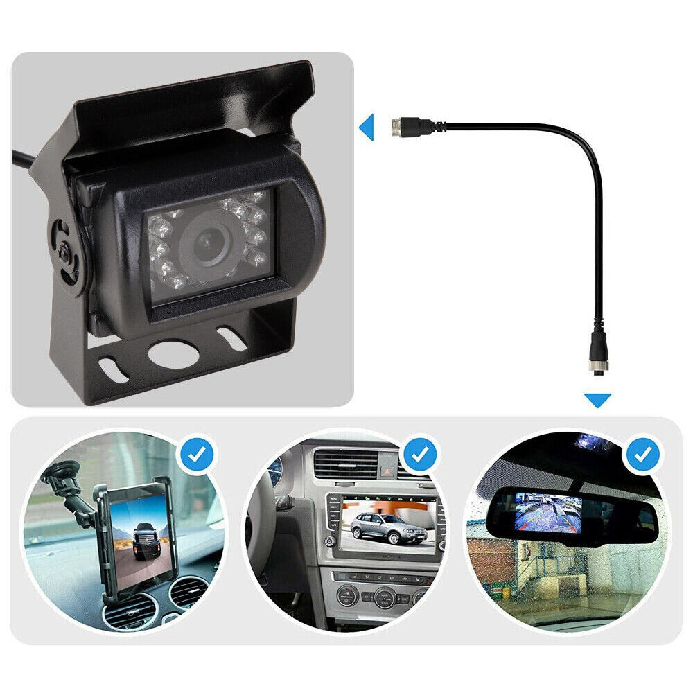 Rear View Night Vision Camera for Trucks and Trailers 4 Pin