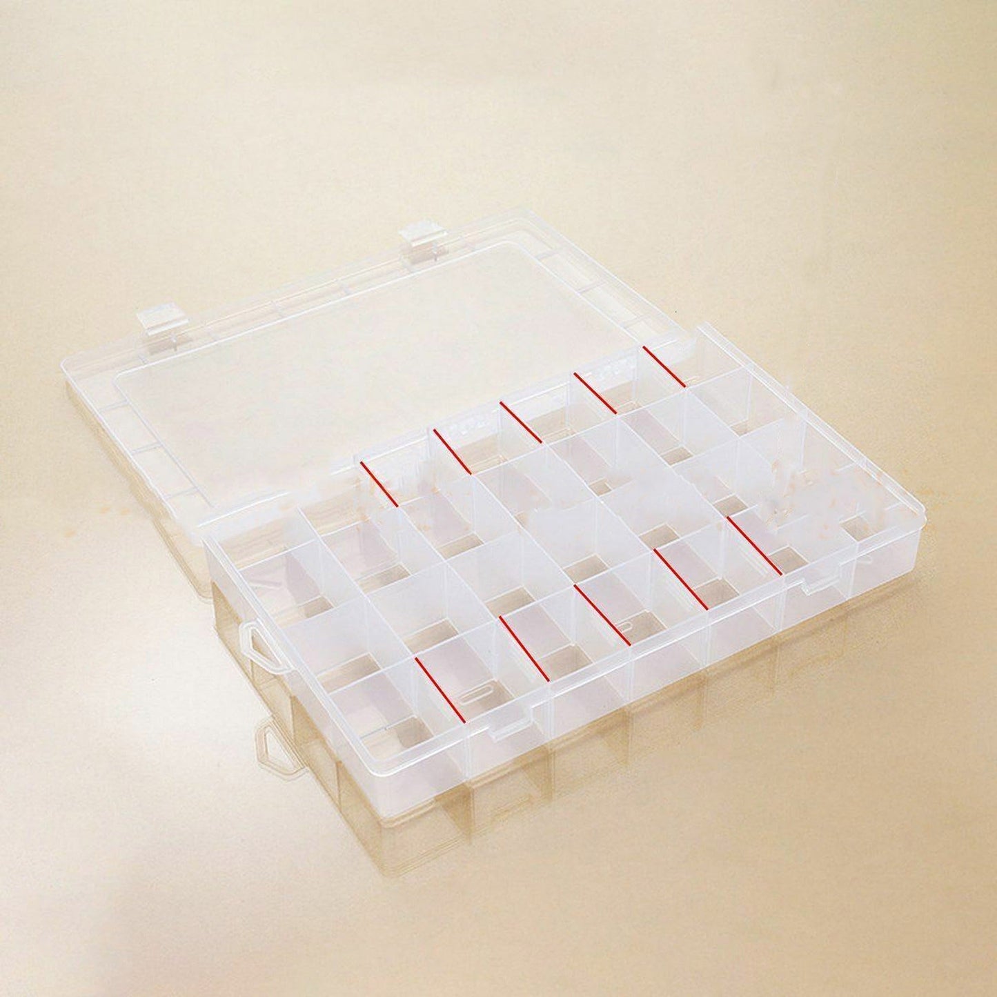 Craft Storage Container Large Plastic Box Compartment Organizer for Beads