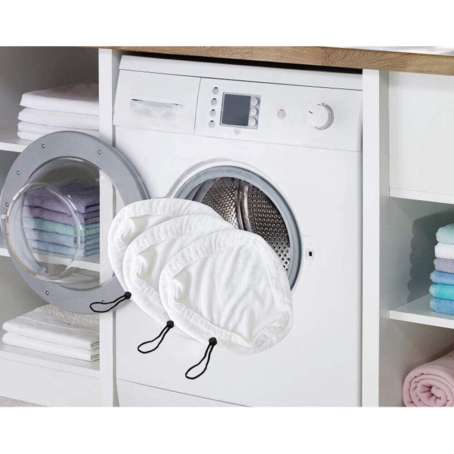 6-Pack Washable Microfiber Cloths for Steam Mop Floor Cleaning