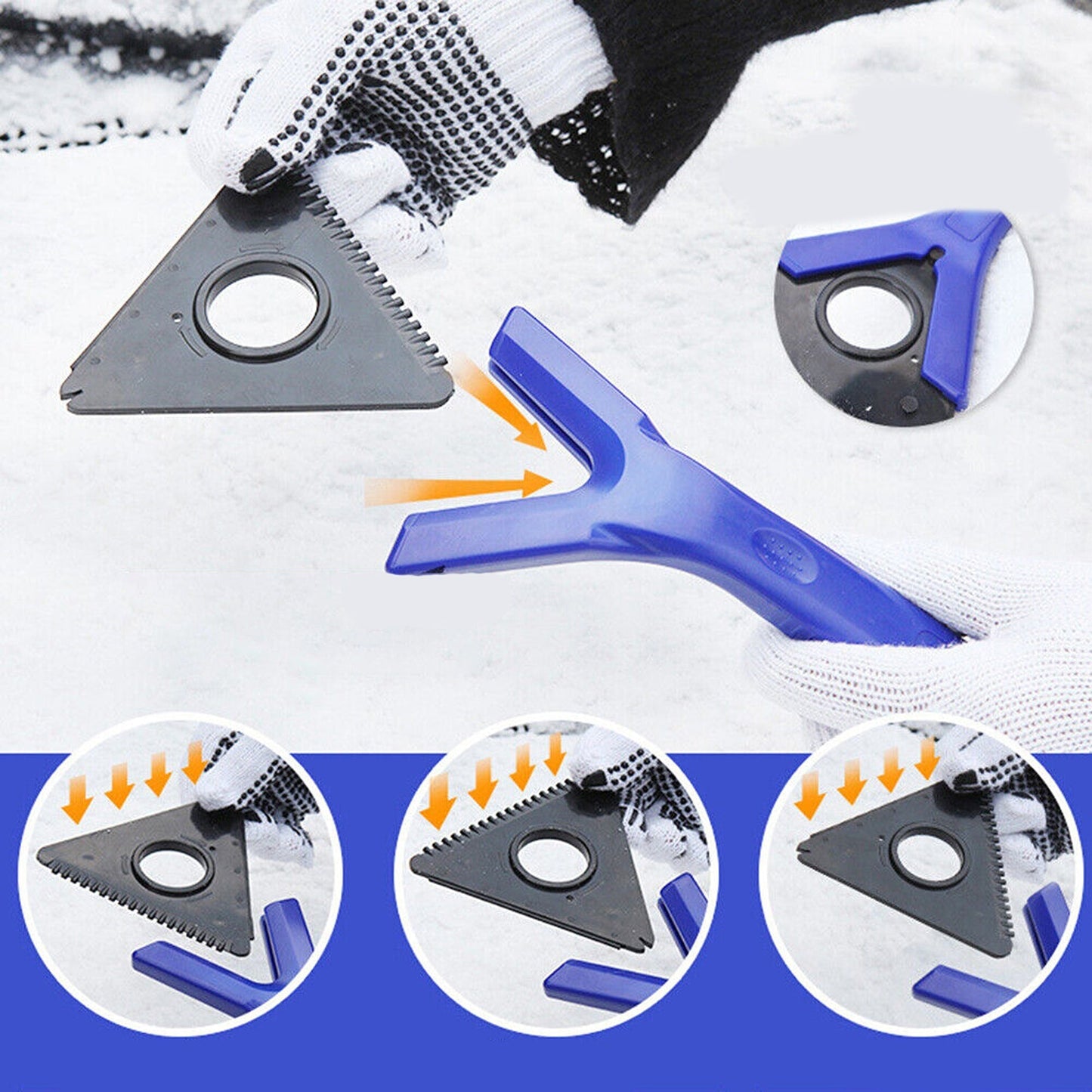 Multifunctional Winter Car Ice Scraper Snow Wiper Frost Remover