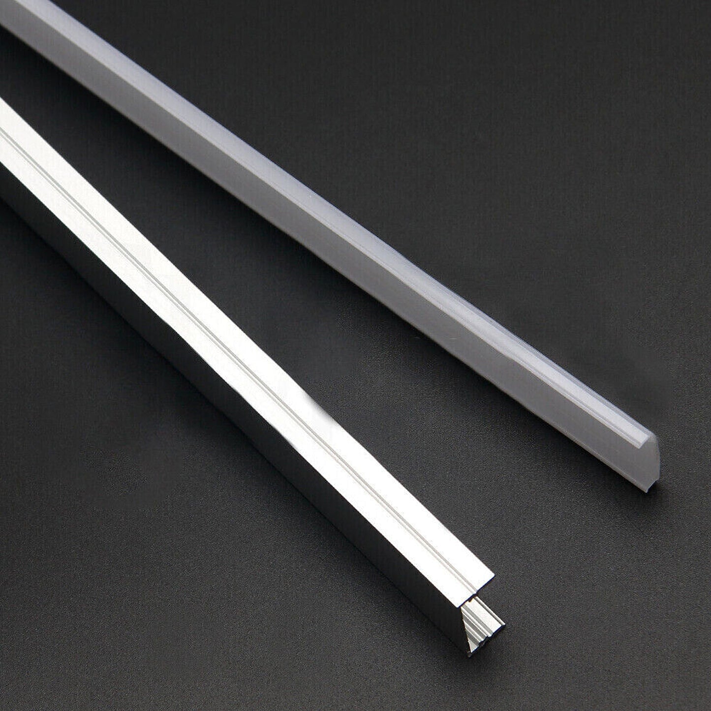 Aluminium Light Channel LED Profile Strip Frosted Cover Bar