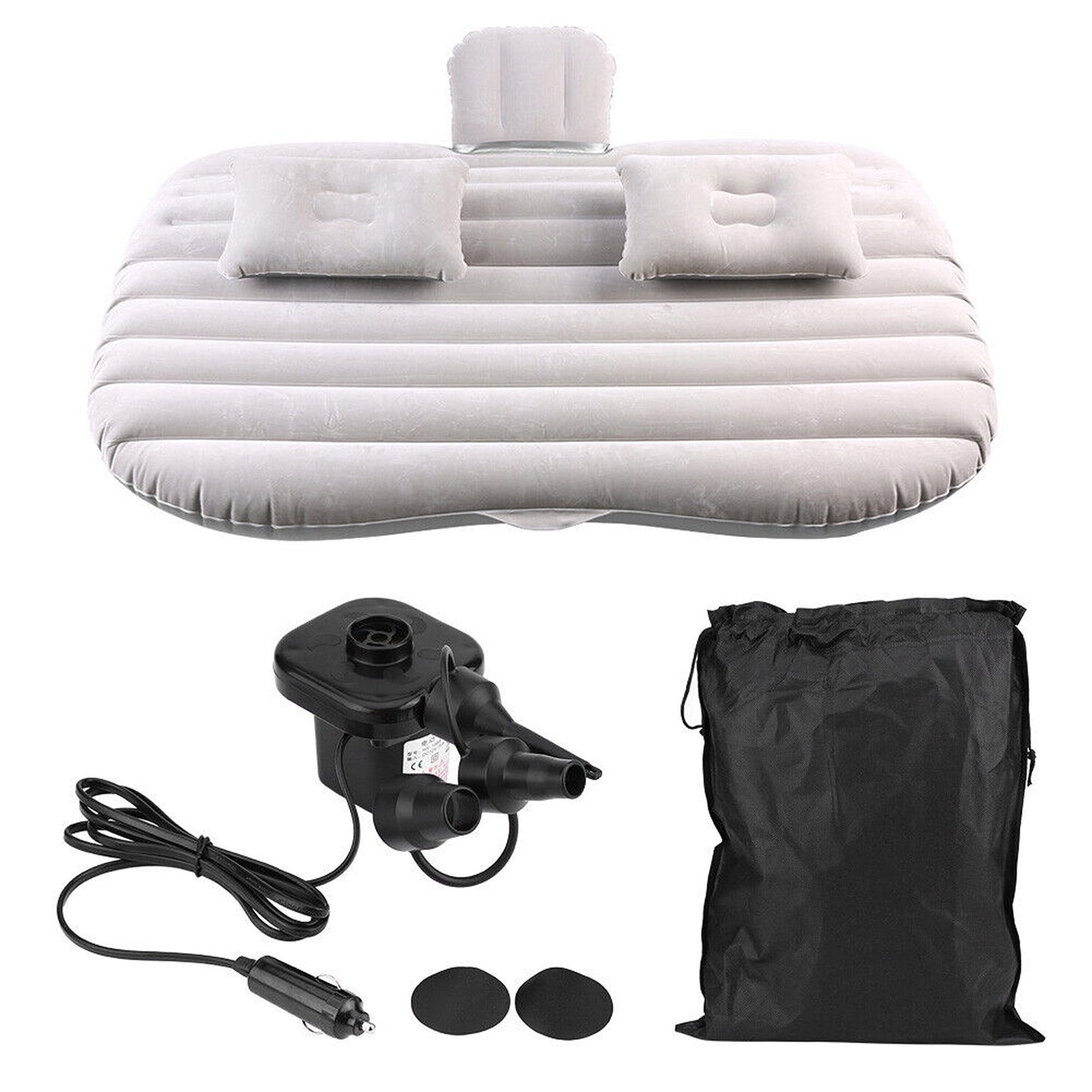 Inflatable Back Seat Mattress for Cars with Electric Pump Portable Travel Bed
