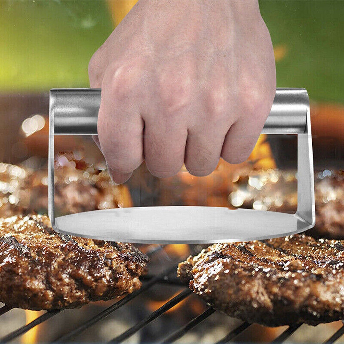 No-Rust Burger Press for Griddle Meat Smasher for Home BBQ