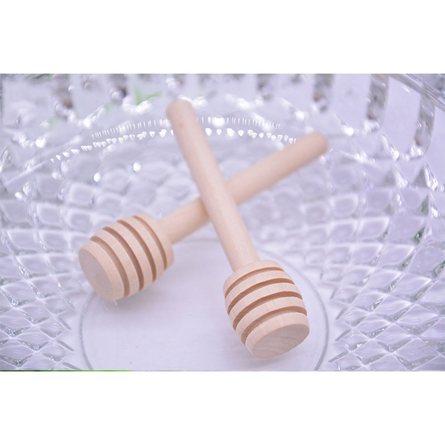30pcs Honey Dispensing Mini Wooden Dipper for Party Favors