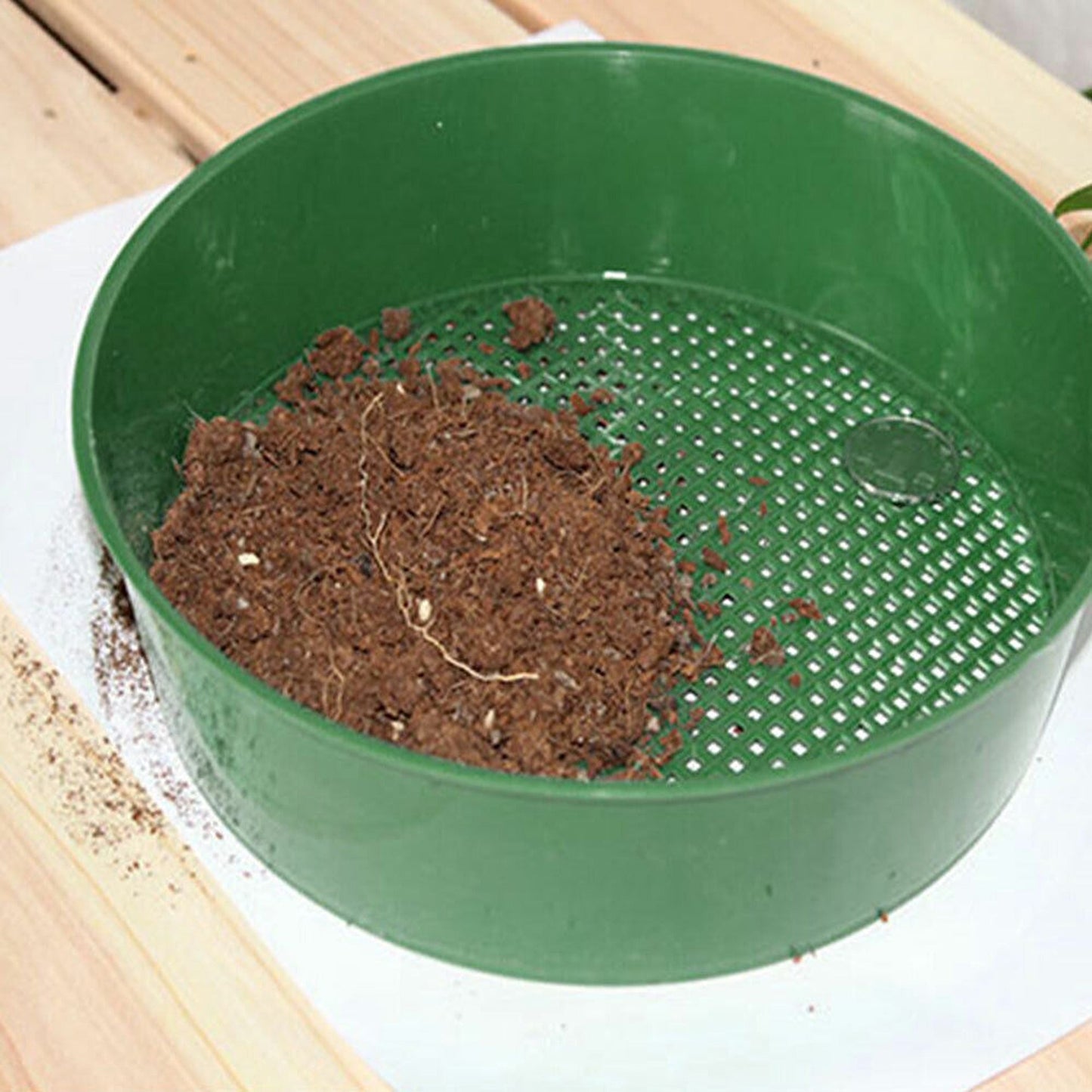 2pcs Mesh Soil Sieve Garden Sand Stone Small Gravel