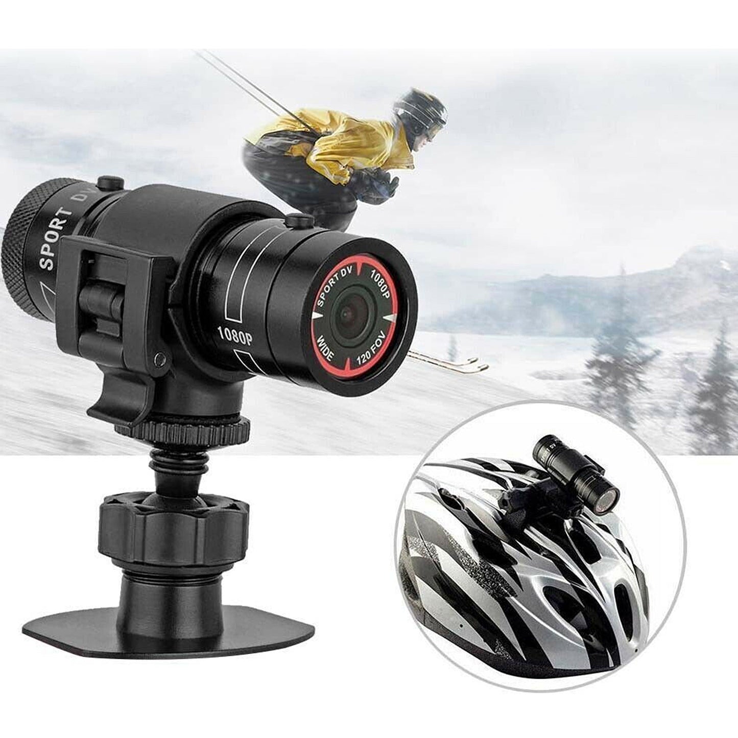 Full HD 1080P Motorcycle and Bicycle Helmet Action Camera