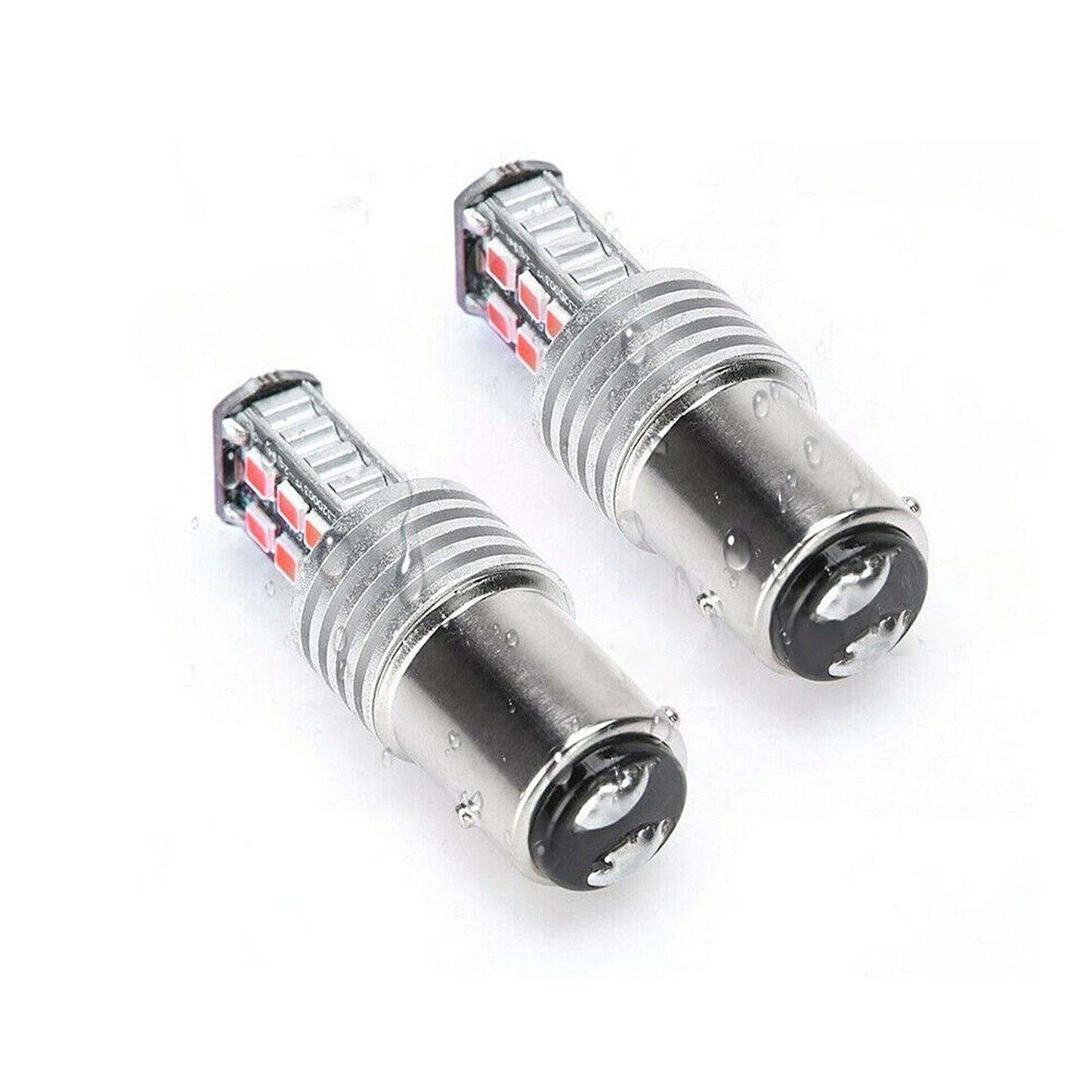 4pcs LED Stop Tail Light Bulbs for Cars Canbus BAY15D 1157 15W Brake Globes