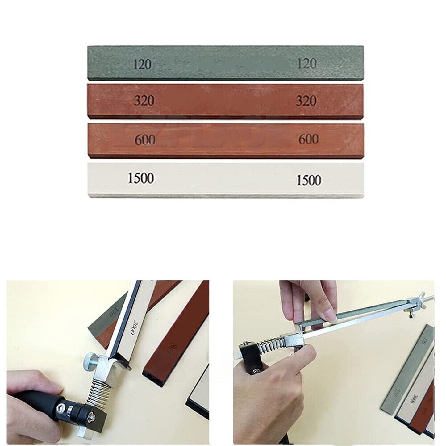 Sharpening System for Knives Edge Sharpener with 4 Stones Kit