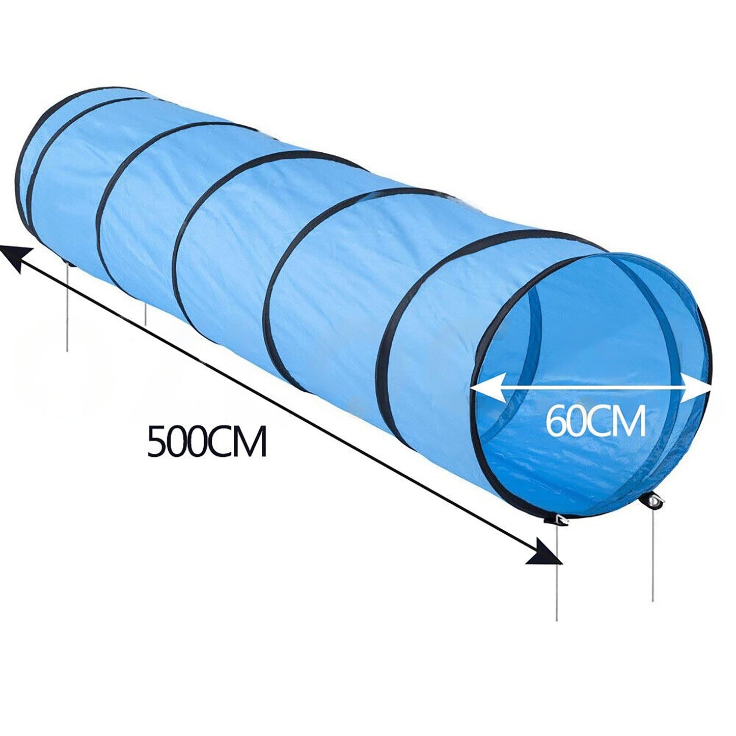 Waterproof 5M Pet Agility Exercise Tunnel Training Cat Dog Chute with Carry Bag