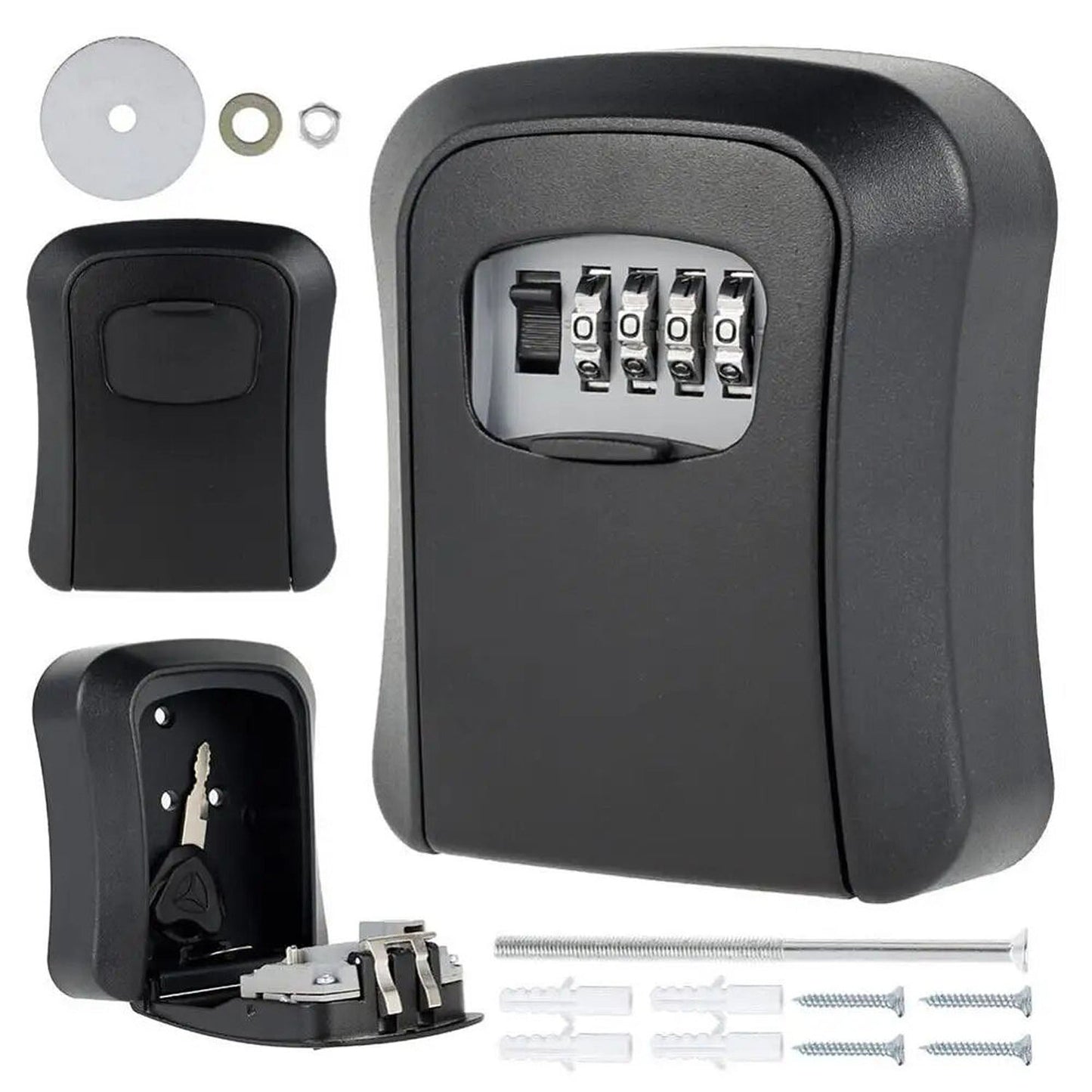 Outdoor Home Security Wall Mounted Key Safe with Combination Lock