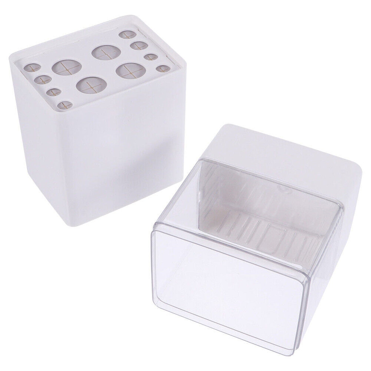 Makeup Organizer for Brushes and Lipsticks Plastic Cosmetic Display Case