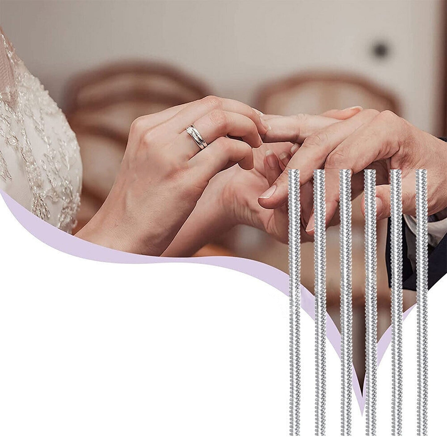 24pcs Jewellery Ring Size Adjuster Invisible Spiral Reducer