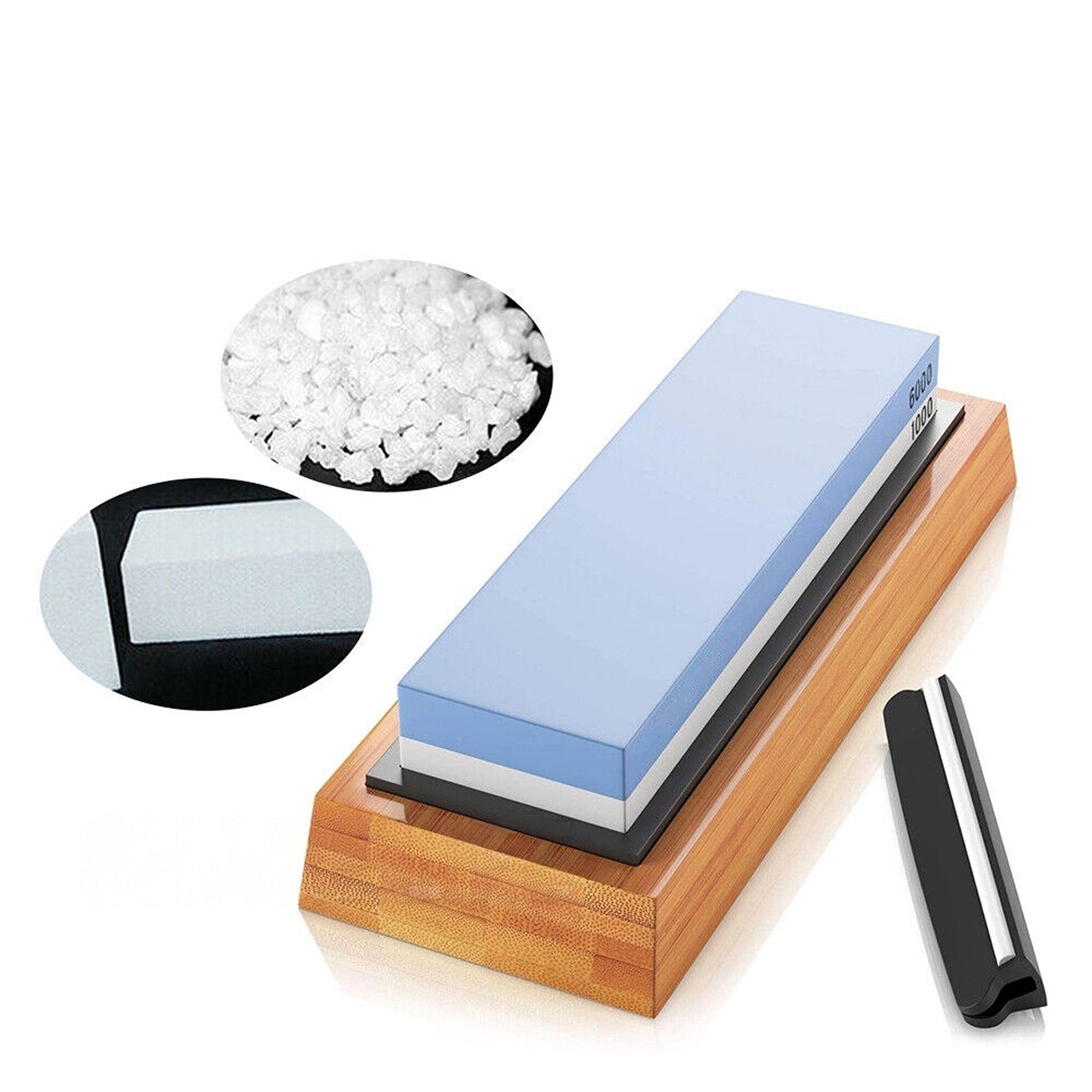 Dual Grit Knife Sharpening Stone Whetstone 1000/6000 Water Wet Sharpener