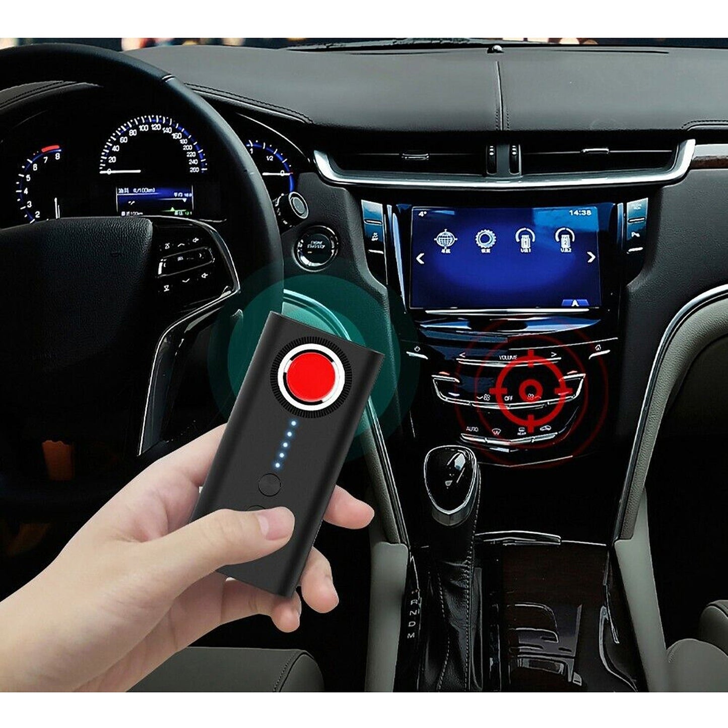 Anti-Spy Signal Detector Hidden Camera and GPS Tracker Detection Device