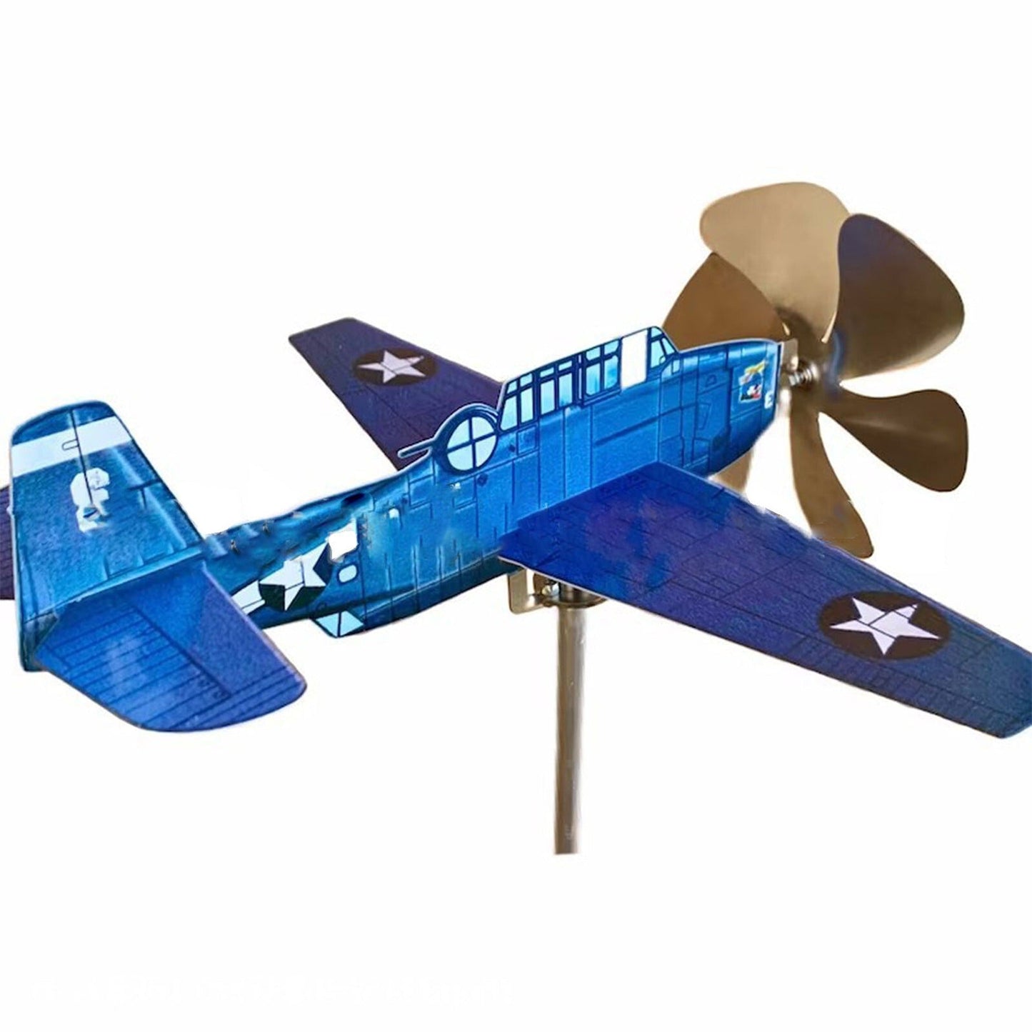 Metal Airplane Wind Spinners Outdoor Windmill Garden Decor
