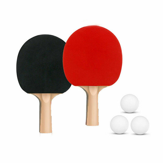 Table Tennis Ping Pong Set for 2 Players Includes Rackets and 3 Balls