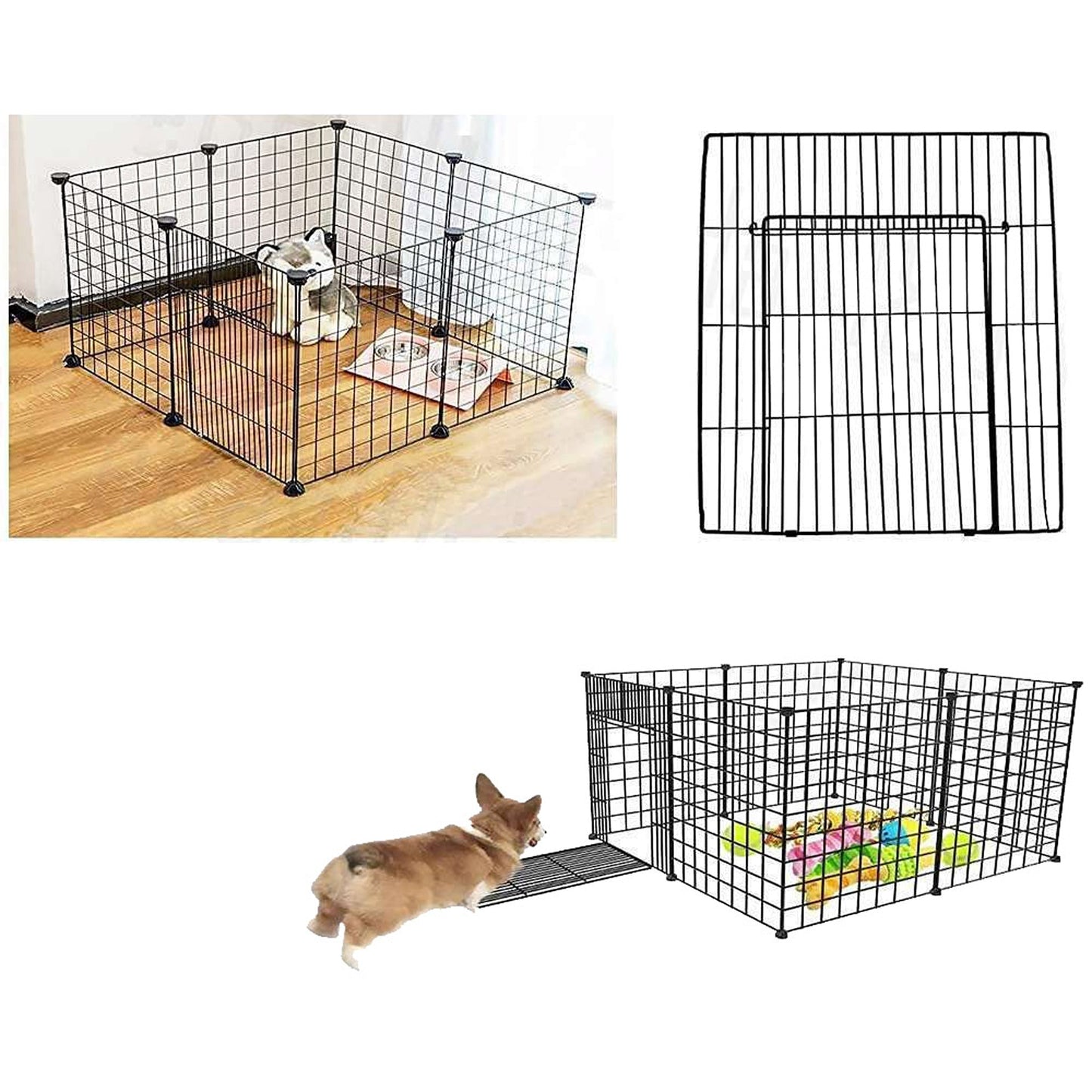 Pet Playpen Portable Exercise Cage for Dogs Cats and Rabbits