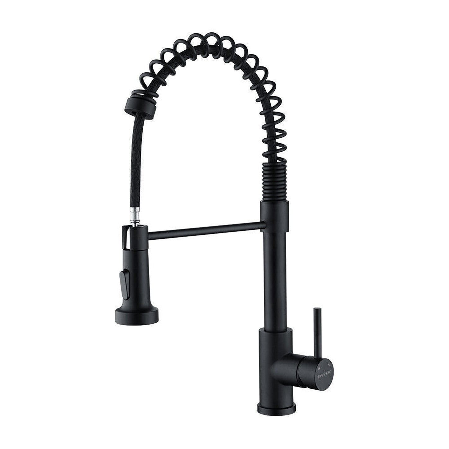 360 Degree Swivel Spout Solid Brass Kitchen Mixer Tap Sink Pull-Out Faucet