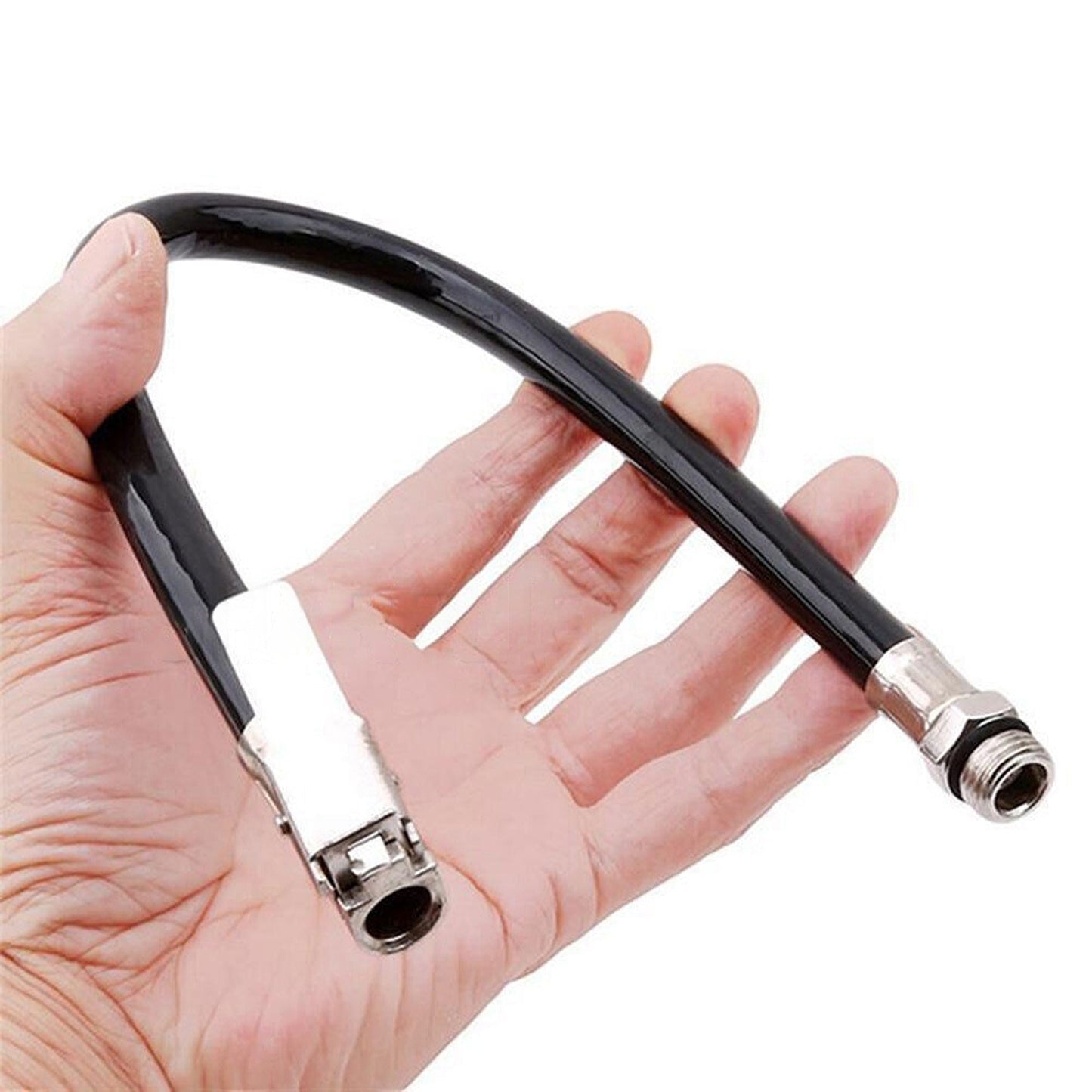 2ps Flexible Inflator Hose for Motorcycle Bicycle Car Air Tyre Chuck