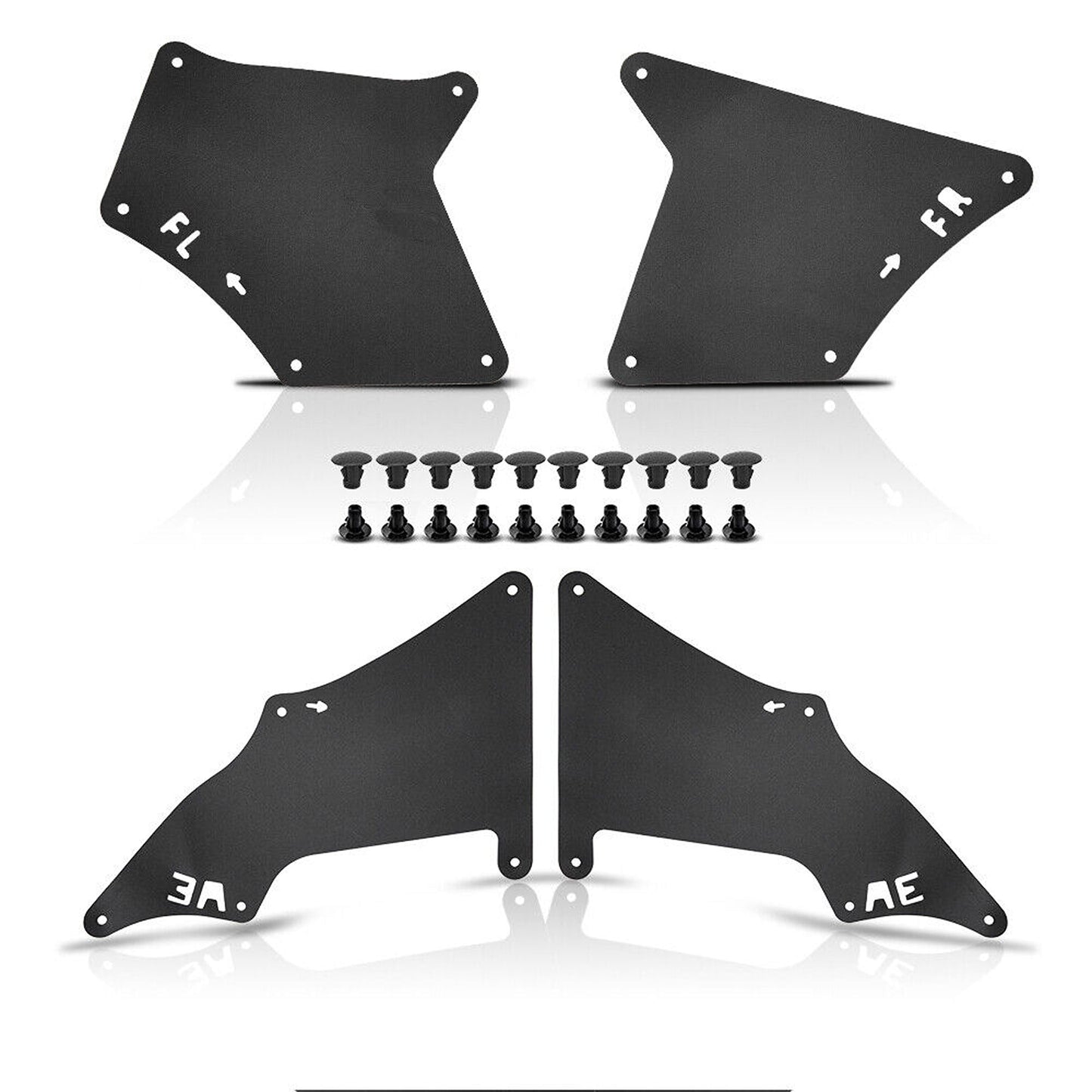 4pcs Mudflaps Splash Guard Set for Toyota Land Cruiser Prado 120 150 Series