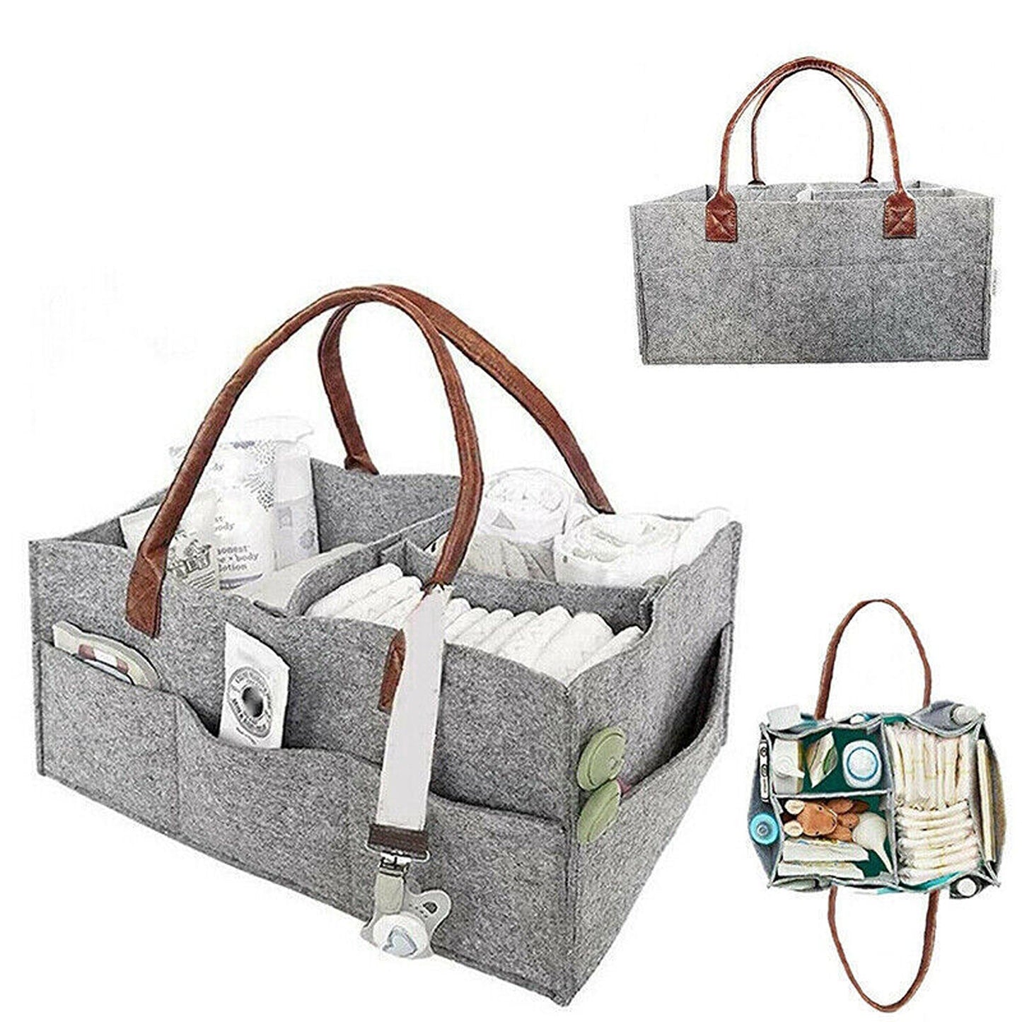 Infant Diaper Caddy Organizer Portable Nursery Storage Basket