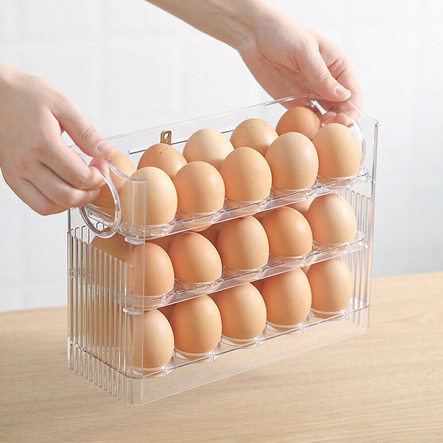 3-Layer Egg Storage Organizer for Refrigerators