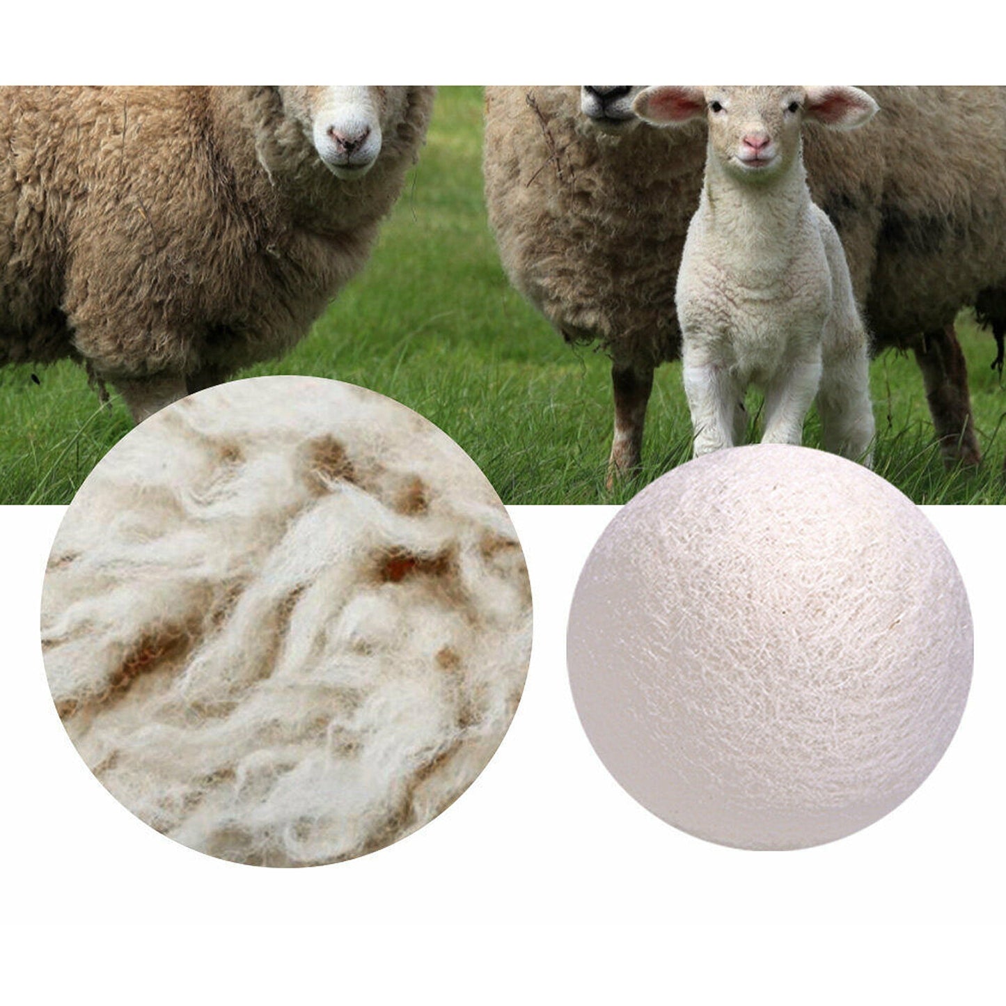 Laundry Softening Reusable Dryer Balls for Wrinkle Reduction