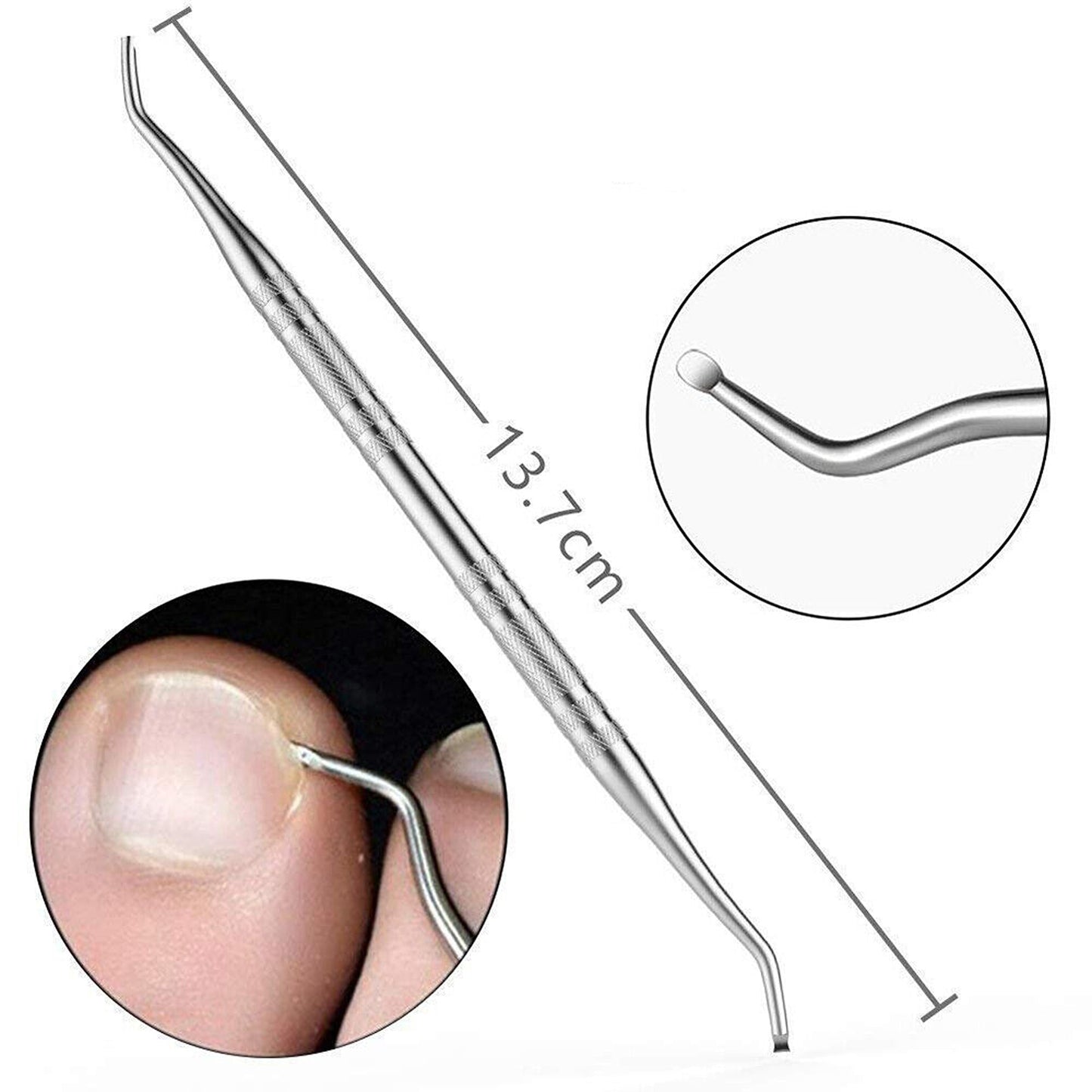 12pcs Ingrown Toenail Treatment Kit with Nail Clippers and Pedicure Tools
