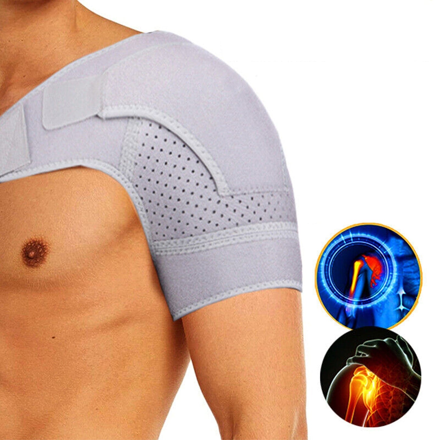 Unisex Shoulder Therapy Support Rotator Cuff Brace Belt Sleeve