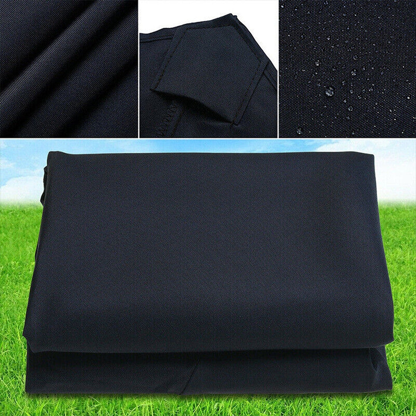 Black Replacement Fabric Canopy for Garden Umbrella - 6 or 8 Arms