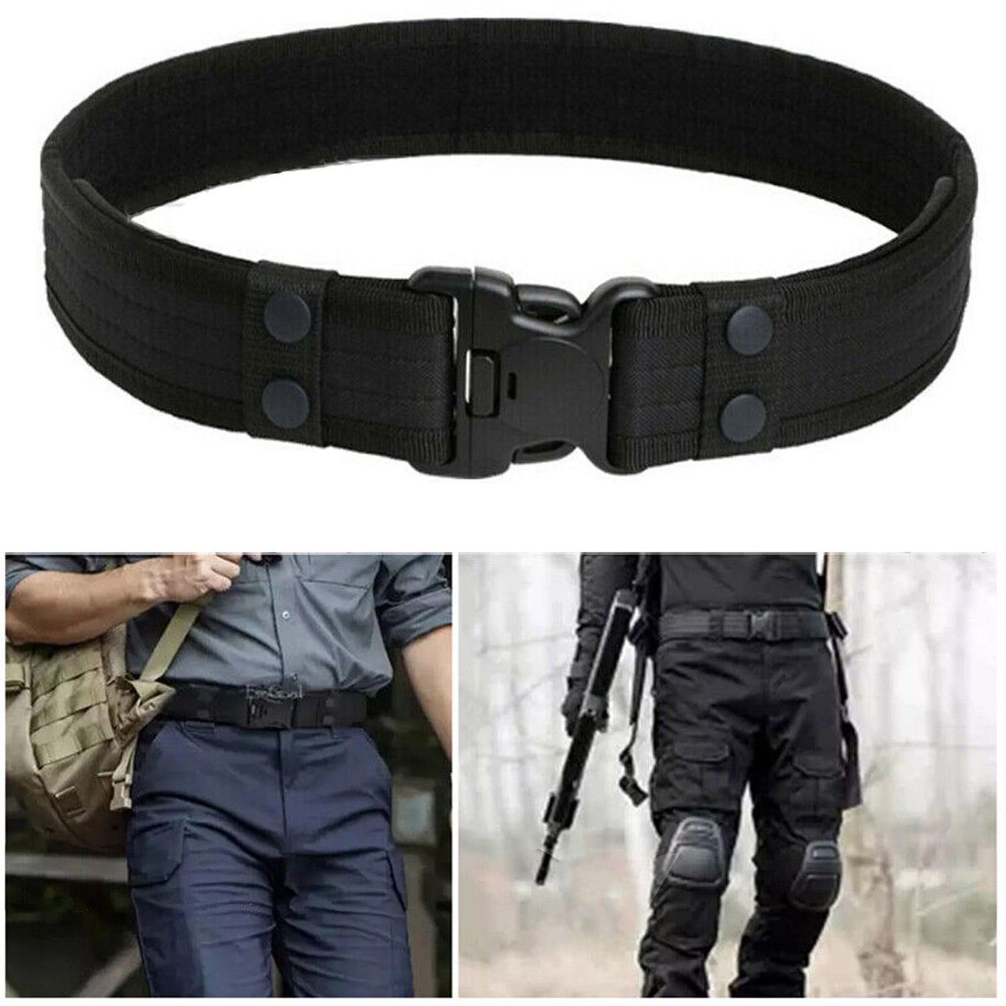 Casual Outdoor Combat Belt for Men Adjustable VI Waistband