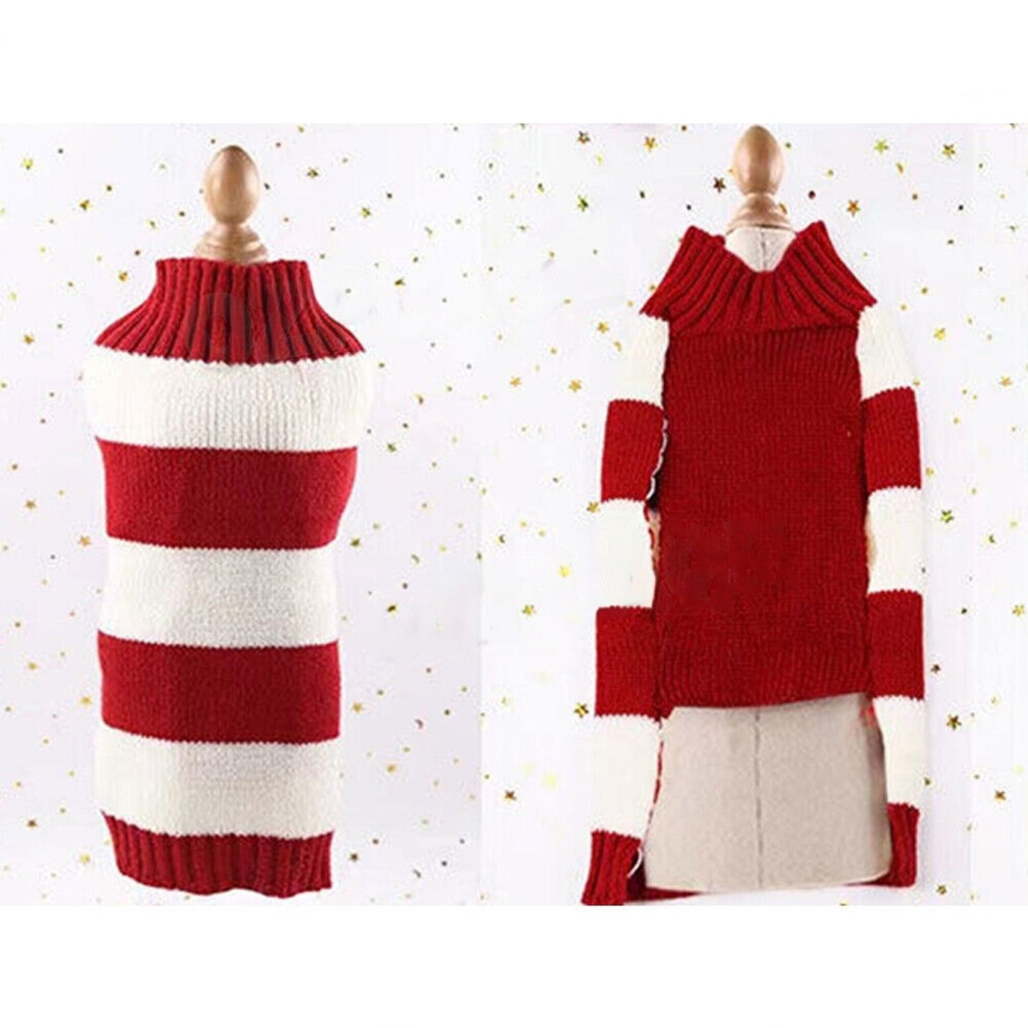 Warm Knitwear for Small Pets Knitted Jumper Sweater for Dog Cat