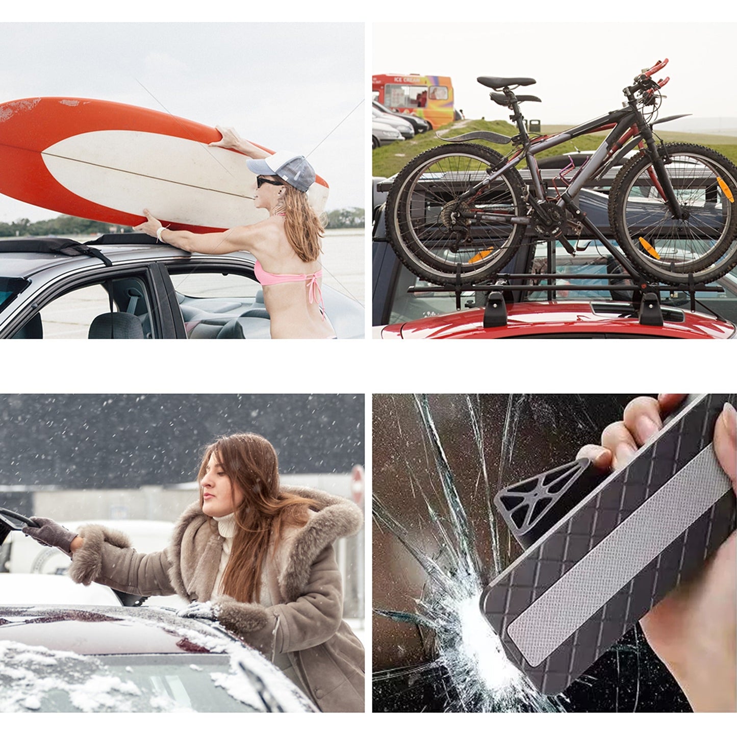 Portable Car Doorstep Adjustable Vehicle Access Step for Emergency Escape