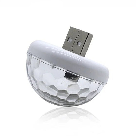 Portable LED Strobe Lamp Mini USB Disco Ball Party Light for DJ Stage
